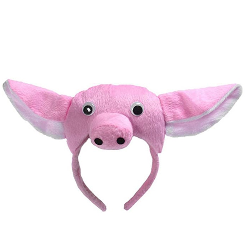 ✿ Băng Đô Tai Heo Hồng Mềm Mại Dùng Hóa Trang Tiệc Halloween