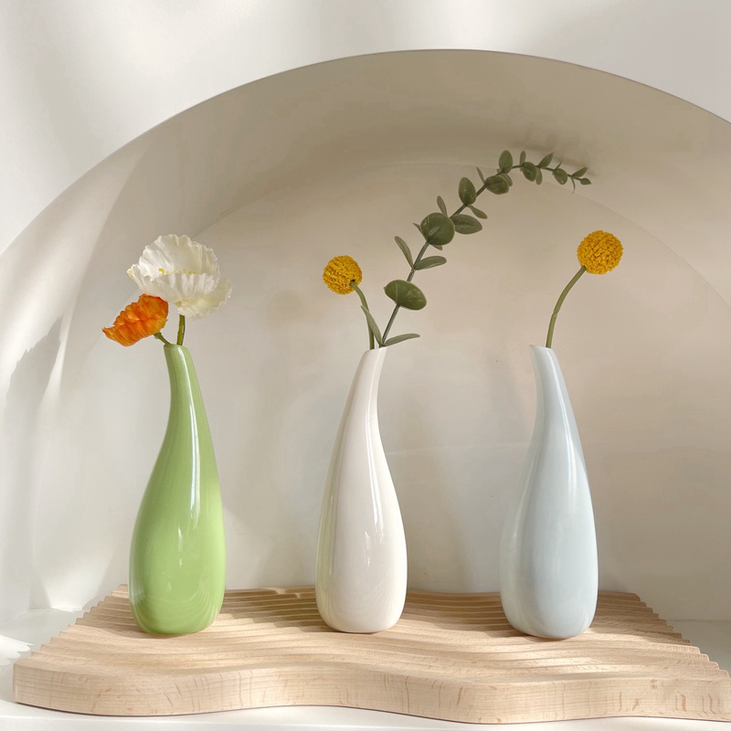 Bình hoa gốm phong cách Bắc Âu đơn giản tiện dụng trang trí nội thất/ làm đạo cụ chụp ảnh | BigBuy360 - bigbuy360.vn