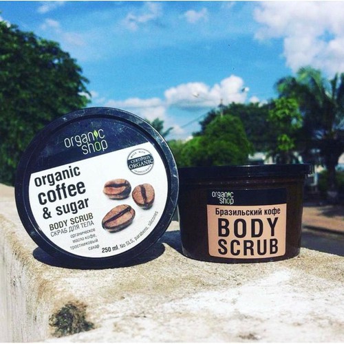 Tẩy Tế Bào Chết Toàn Thân Nga Organic Shop Coffe & Sugar Body Scrub - 250ml