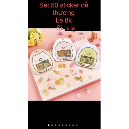 [BaBoo] Set 50 sticker trang trí