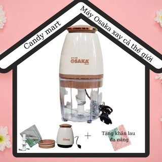 [Hàng Hot] Máy Xay Đa Năng Cao Cấp Nhật Bản OSAKA Nắp Đồng 2 Lưỡi Dao Xay Thịt Cá, Cua, Đá Viên, Trái Cây, Ngũ Cốc...