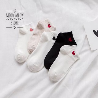 Vớ Tim họa tiết siêu dễ thương