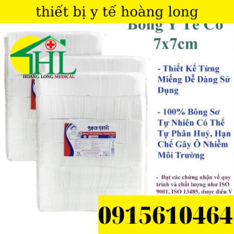 Bông Bạch Tuyết Y Tế Cắt Miếng 1kg - Vệ sinh baby 10x10cm - 7x7cm