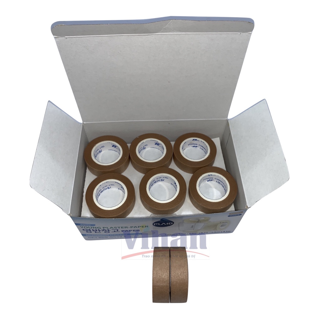 Băng keo cuộn giấy YOUNG PLASTER- PAPER , 1.25 x 9.1m