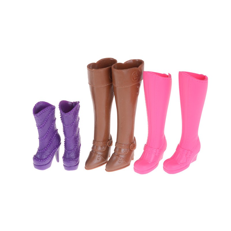 [superhomestore]Colorful Boots Casual High Heels Barrel Cute Shoes Clothes For Doll