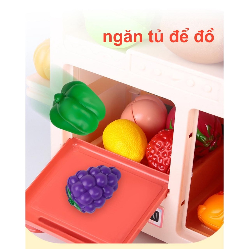 Bộ đồ chơi nấu ăn, đồ chơi nhà bếp cho bé cỡ lớn 73 cm, đồ chơi nhập vai cho trẻ em BOBIKIDS NA01