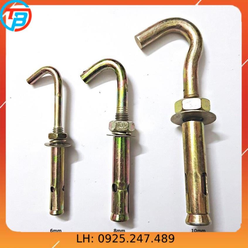 Nở móc sắt phi 6mm, 8mm và 10mm