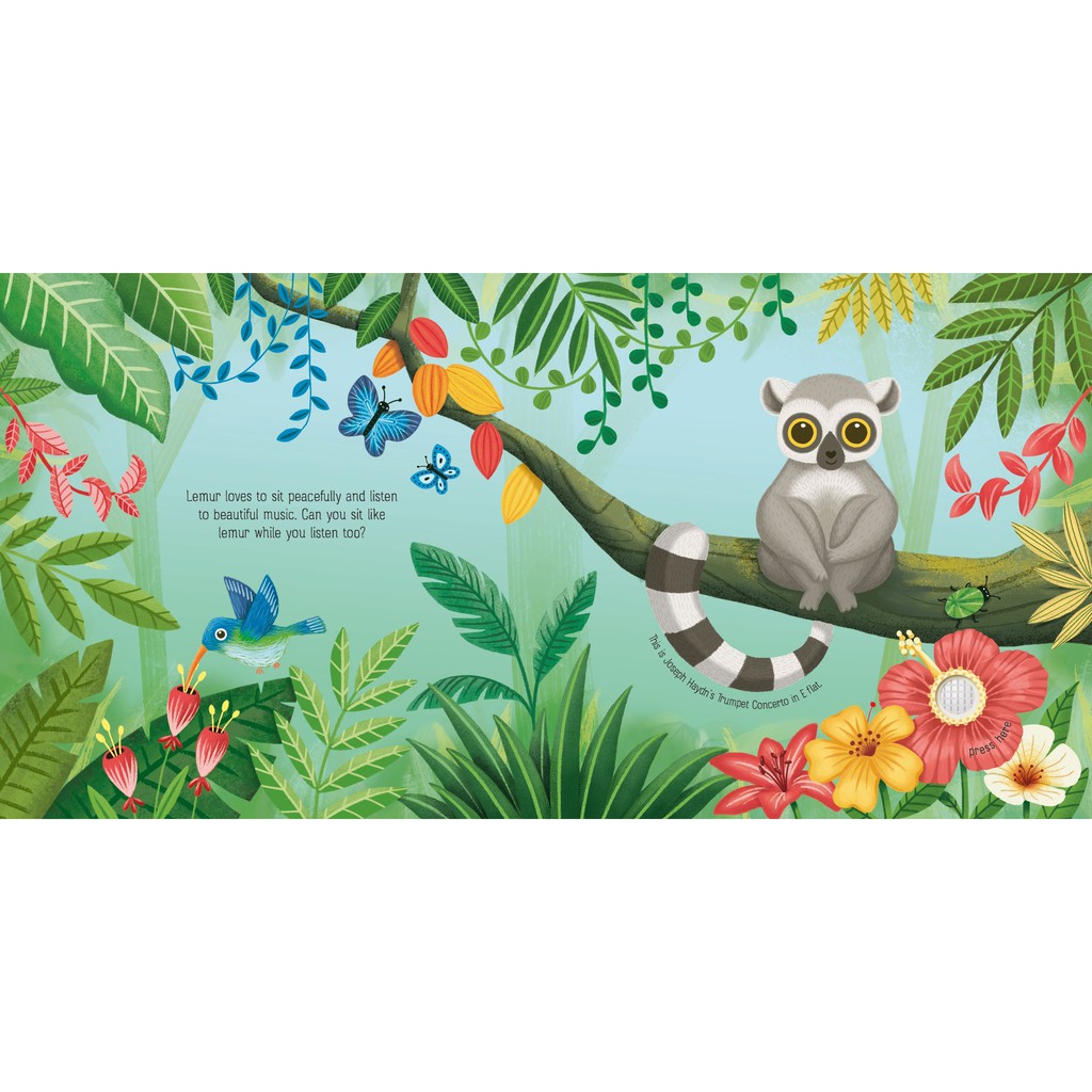 Sách âm nhạc Calming Music Book Usborne cho bé thư giãn, ngủ ngon