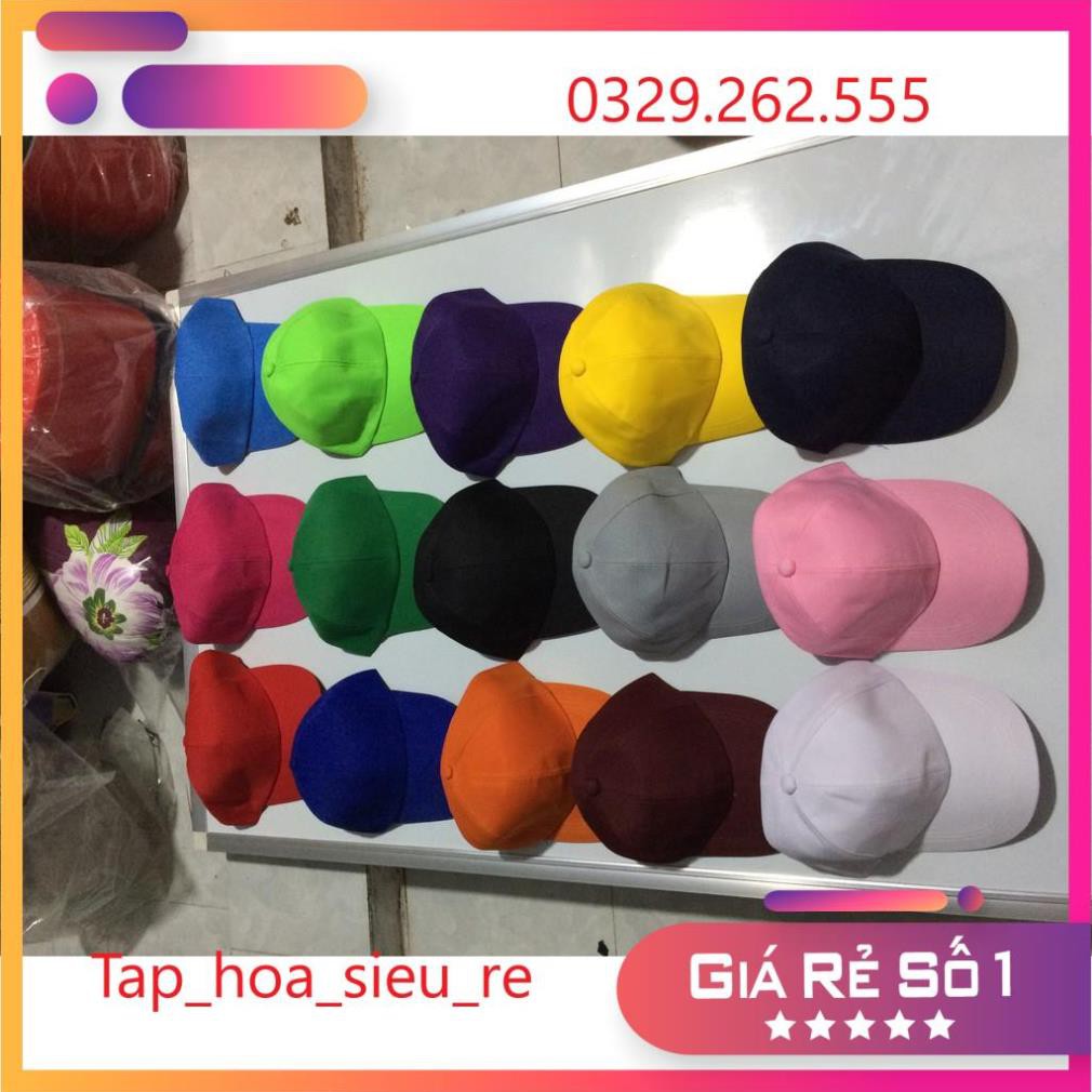 (Rẻ Vô địch) Sỉ mũ lưỡi trai trơn đủ mầu vải kaki đẹp