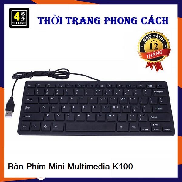 Bàn Phím Mini multimedia K1000 - Bàn Phím Mini Keyboard K1000 Siêu Mỏng