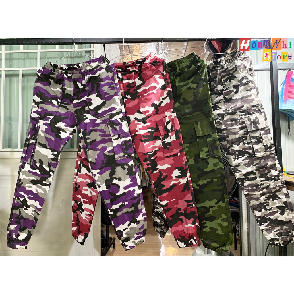 QUẦN JOGGER CAMO BOX PANT UNISEX MÀU XANH - QUẦN KAKI BO LAI LÍNH 2 TÚI -  MM