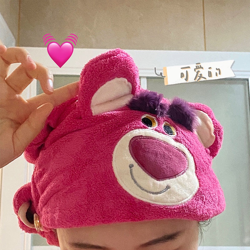 Khăn Tắm Dạng Váy Quấn Thấm Hút Nước Nhanh Khô Không Trơn Họa Tiết Gấu Dễ Thương Cho Nữ