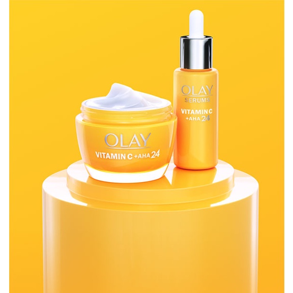 Kem dưỡng và serum Olay Regenerist AHA 24 + Vitamin C, 50 ml [Hàng Đức]