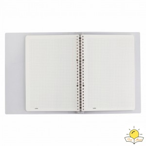 Sổ còng Caro 40 tờ B5 MS 544 Bìa trong suốt Klong, sổ bullet journal