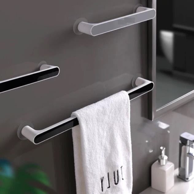 Giá cài dép, thanh treo khăn nhà tắm Ecoco kèm sẵn dán cường lực chắc chắn, không cần khoan vít.