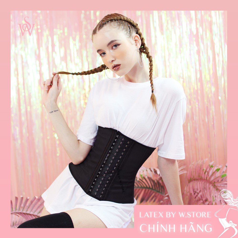 Đai Gen Nịt Bụng Latex By W.STORE Chính Hãng - Latex Truyền Thống 9 Xương - Classic - Corset Latex Chuẩn Đẹp