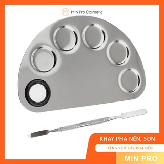 Khay pha kem nền, màu son - inox