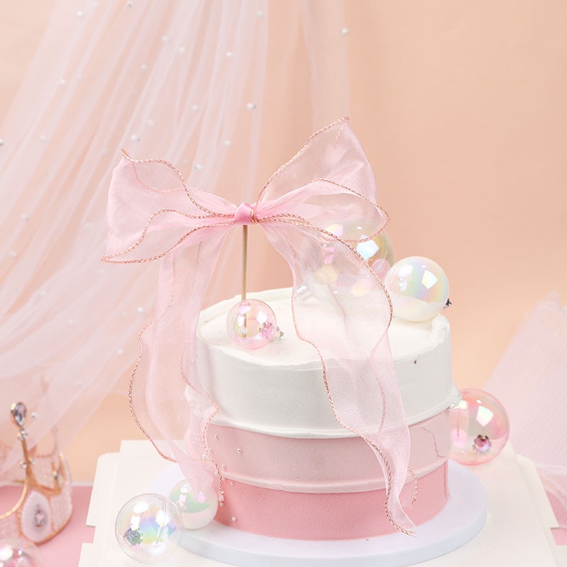 Dải Dây Ruy Băng Trang Trí Bánh Kem Sinh Nhật Đẹp Mắt