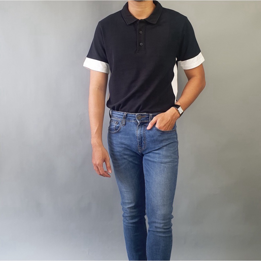 Áo Thun Nam Tay Ngắn | Áo Phông Nam Tay Lỡ Cổ Đứng Thời Trang Cao Cấp A02-04 | BigBuy360 - bigbuy360.vn