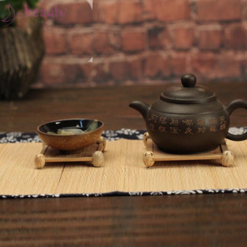 Đệm lót cốc bằng tre cách nhiệt tự nhiên