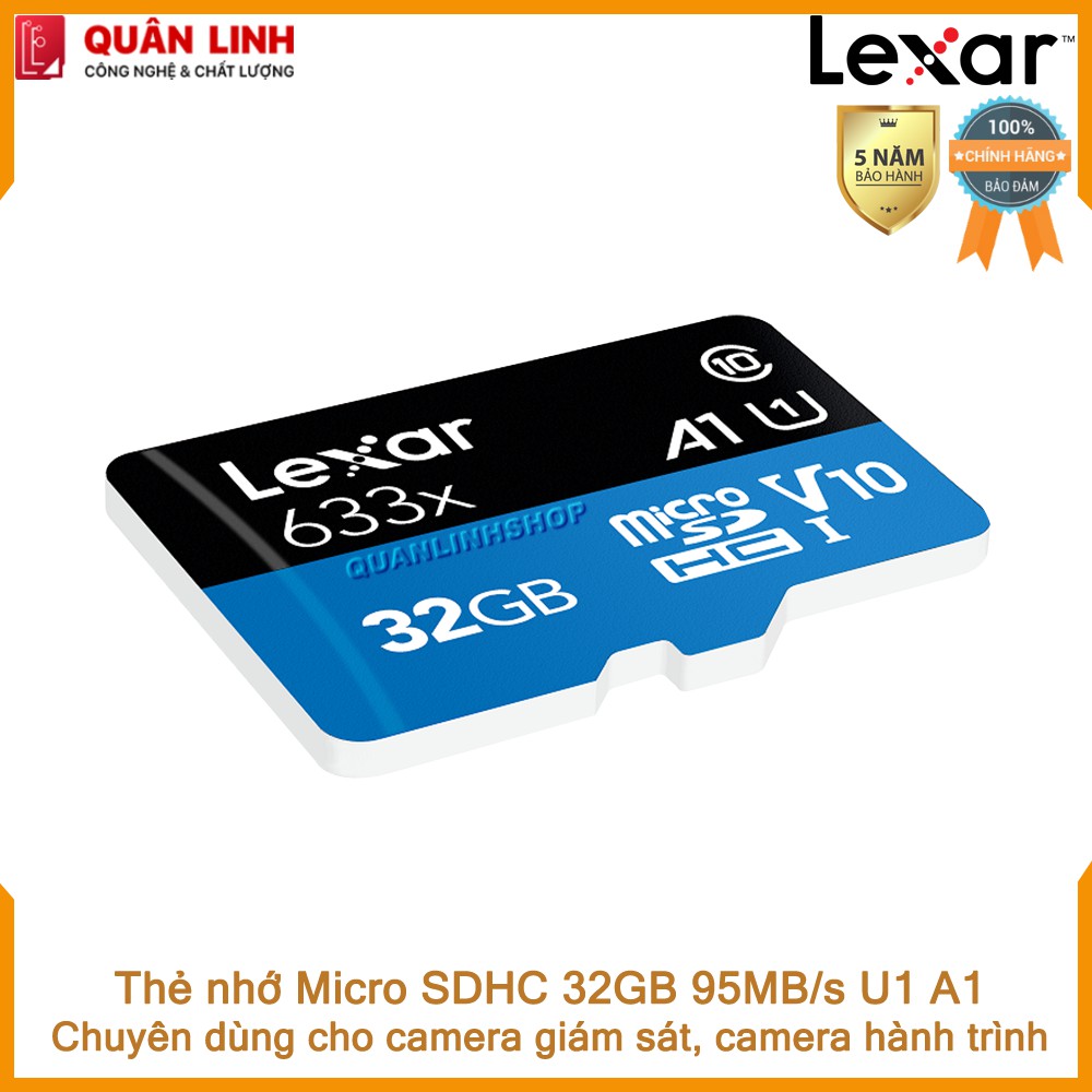 Thẻ nhớ Micro SDHC 32GB A1 UHS-I V10 Lexar | BigBuy360 - bigbuy360.vn