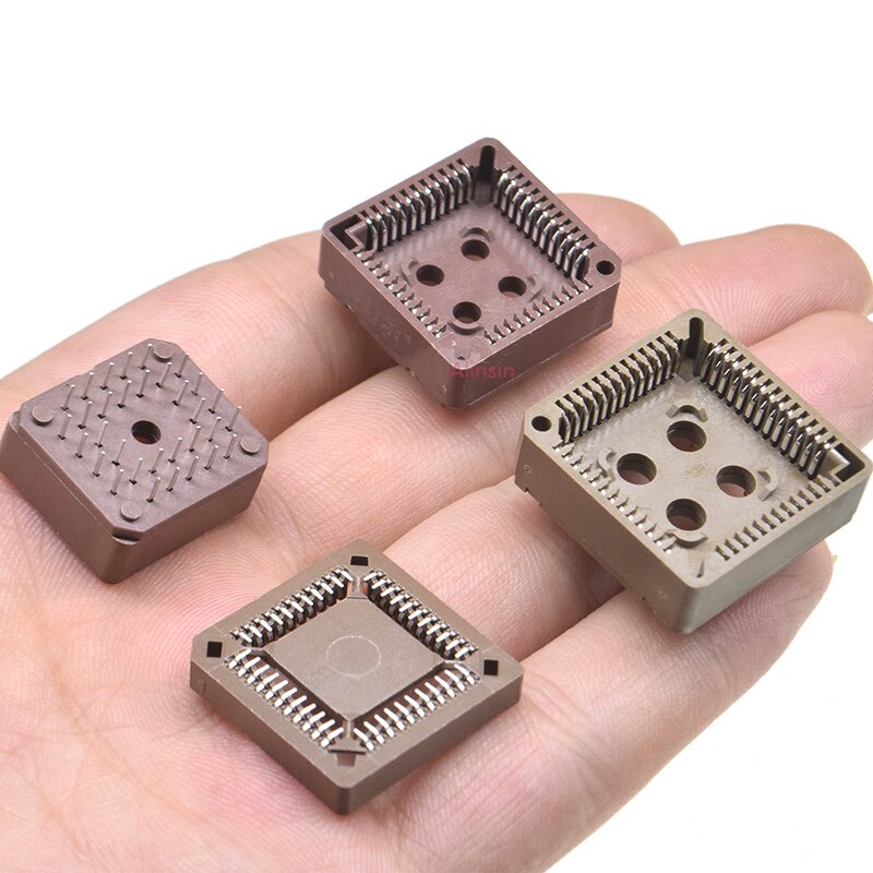 5PCS DIP/SMD SMT PLCC SOCKET ADAPTER IC Block 32P 44P 52P 68P 84P PLCC32 PLC. C44 PLCC52 PLCC68 PLCC84 32/44/52/68 Pin.