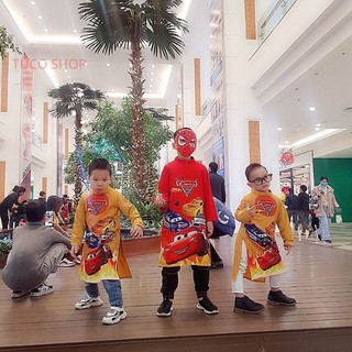 Áo dài cách tân bé trai 13 đến 14 tuổi, chất vải Cát Vitex cao cấp hơn Lụa, áo dài Tết cho bé trai 2 tuổi đến 14 tuổi