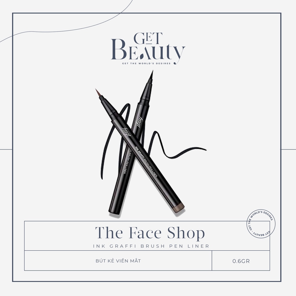 KẺ MẮT NƯỚC THE FACE SHOP INK GRAFFI BRUSH PEN LINER 0.6G