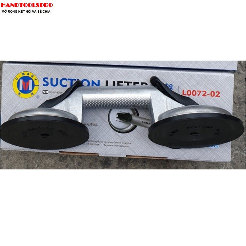 100kg Tay hít kính 2 chấu C-MART L0072-02 ( Tay cầm Hợp Kim Nhôm)