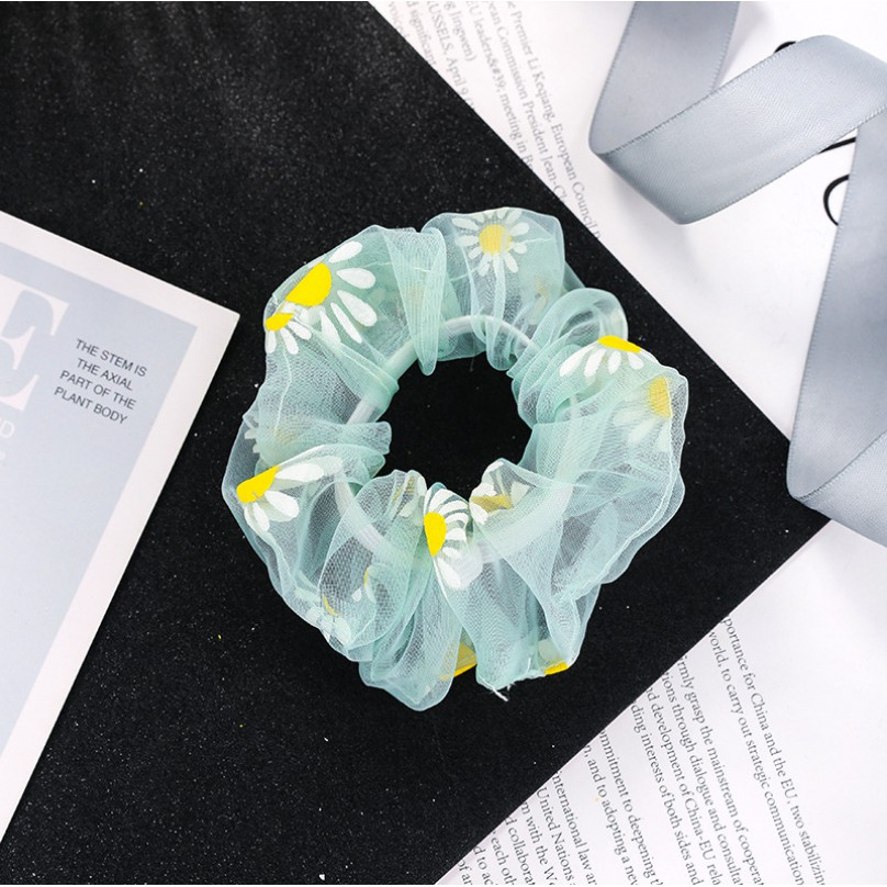 [Mã FASHIONCB231 hoàn tối đa 30K xu đơn 99K] INS Cúc Scrunchies Dây Buộc Tóc Hoa | BigBuy360 - bigbuy360.vn