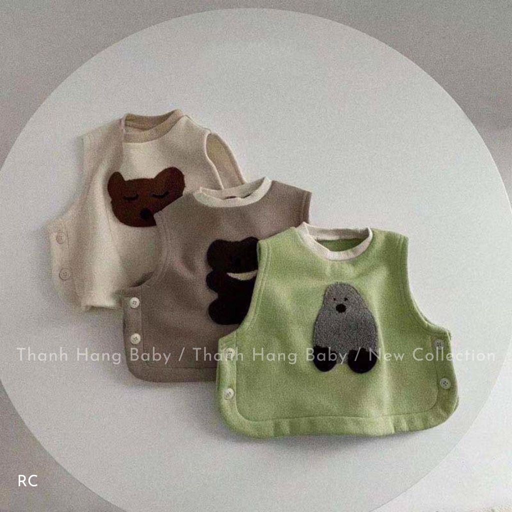 Áo gile cho bé trai và bé gái mặc thu đông thanh hằng baby 7kg đến 15kg
