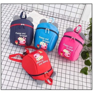 Balo heo pepa pig đi học cho bé trai bé gái