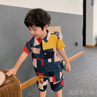 ✜✾Set đồ thể thao kẻ sọc caro năng động thời trang cho bé trai