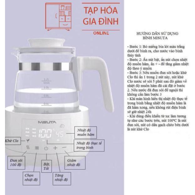 Máy đun siêu tốc hâm nước pha sữa giữ nhiệt thông minh MISUTA