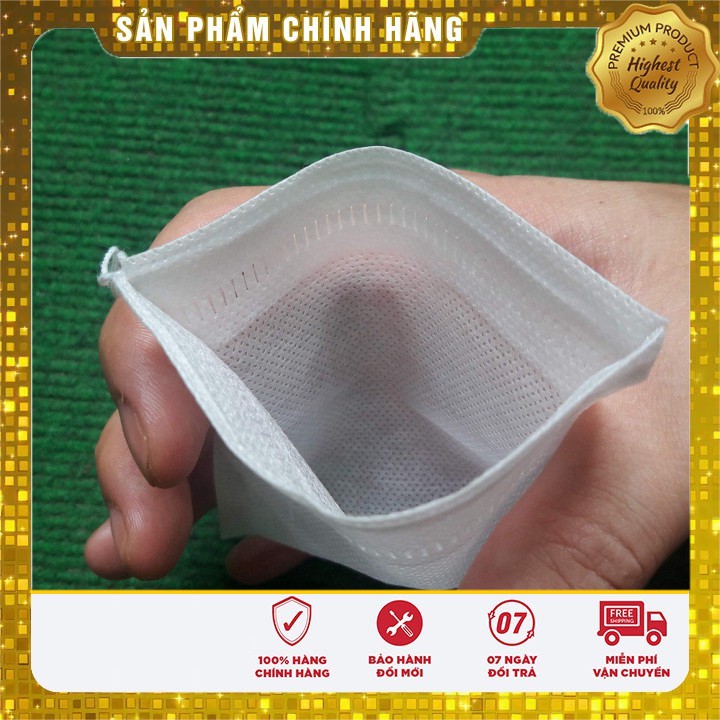 [Mã LIFEHLSALE2 giảm 10% đơn 0Đ] 100 chiếc túi lọc trà 6 x 8 cm có dây rút bằng vải không dệt- Phukientuiloc