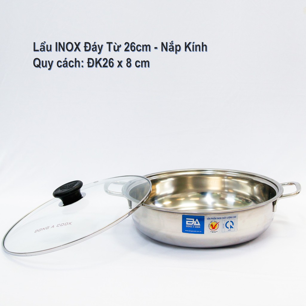 [Hàng Chính Hãng] Nồi Lẩu INOX Dong A Cook dùng được trên bếp từ