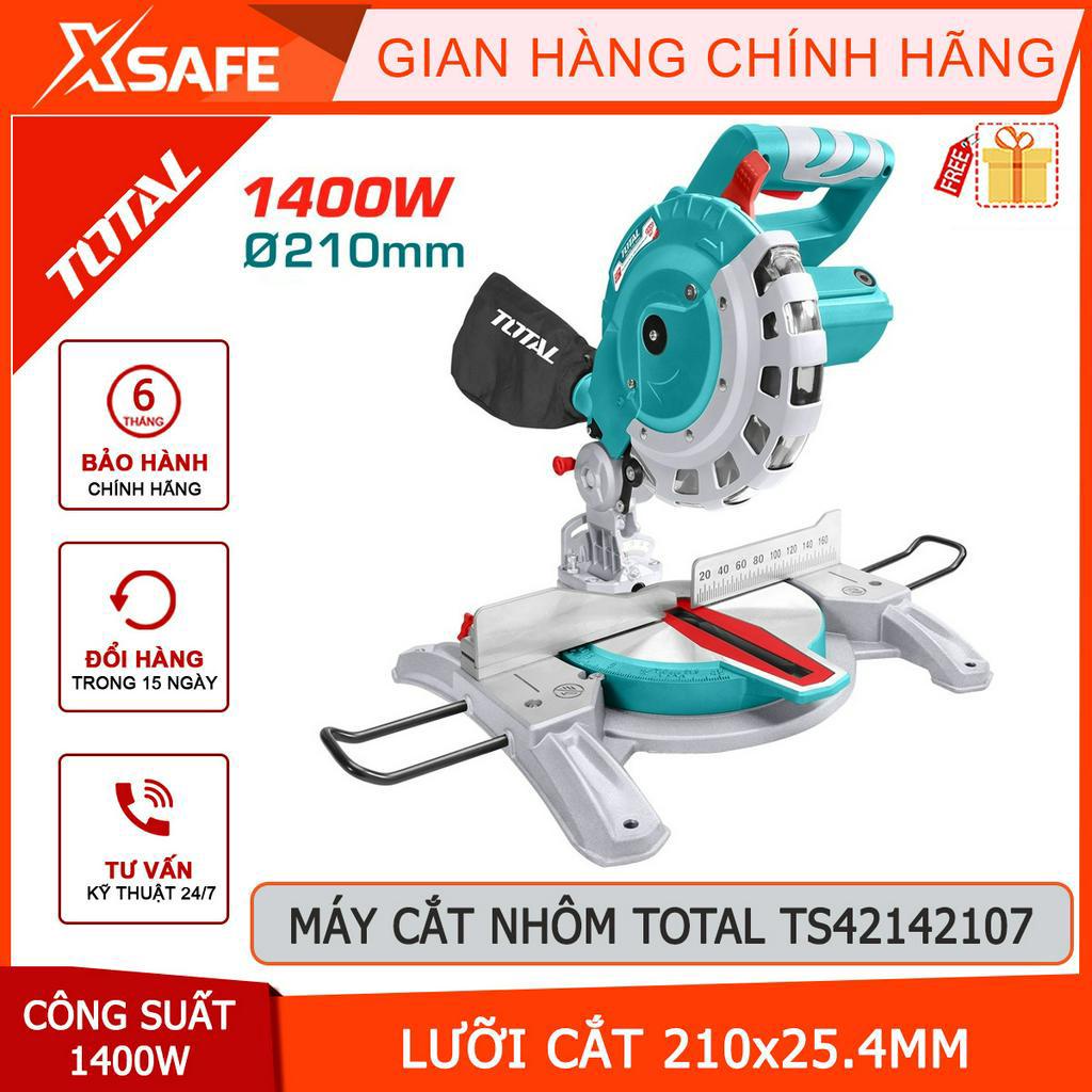 Máy cắt nhôm TOTAL TS42142107 1400W, kích thước lưỡi cắt 210x25.4mm, khả năng cắt tối đa 60x120mm - chính hãng