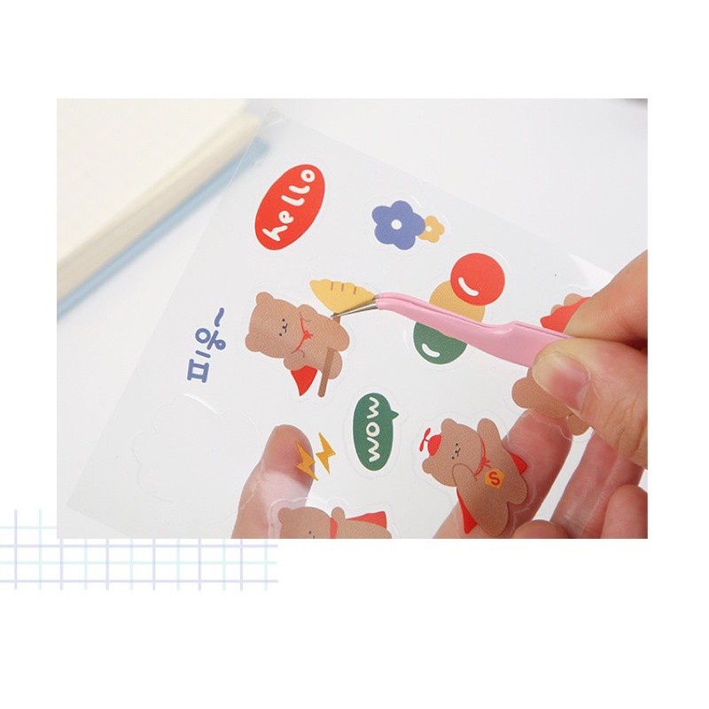 Nhíp gắp sticker tone màu macaron siêu đẹp.