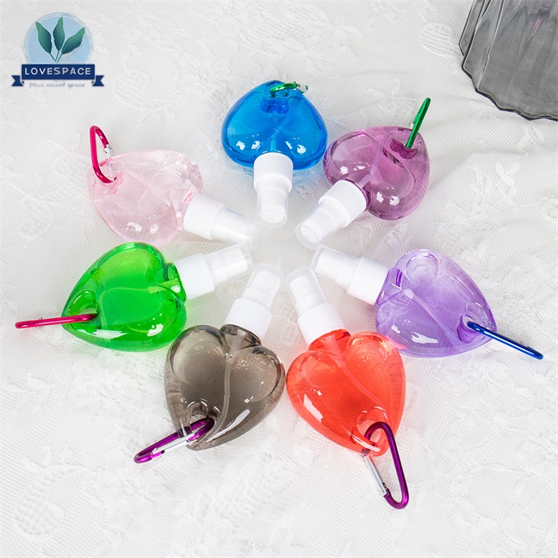 Bình Xịt Rỗng 50ml Đựng Nước Hoa, nước xịt khuẩn Kèm Móc Khóa Tiện Dụng Mang Đi Du Lịch