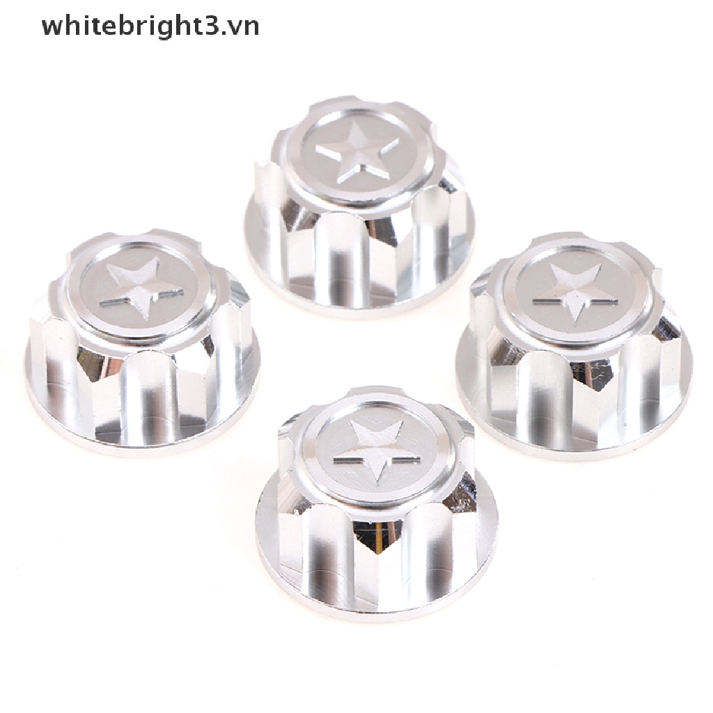 Set 4 đai ốc lục giác 17mm bằng hợp kim nhôm cho xe hơi điều khiển từ xa 1 / 8 X-Maxx Summit