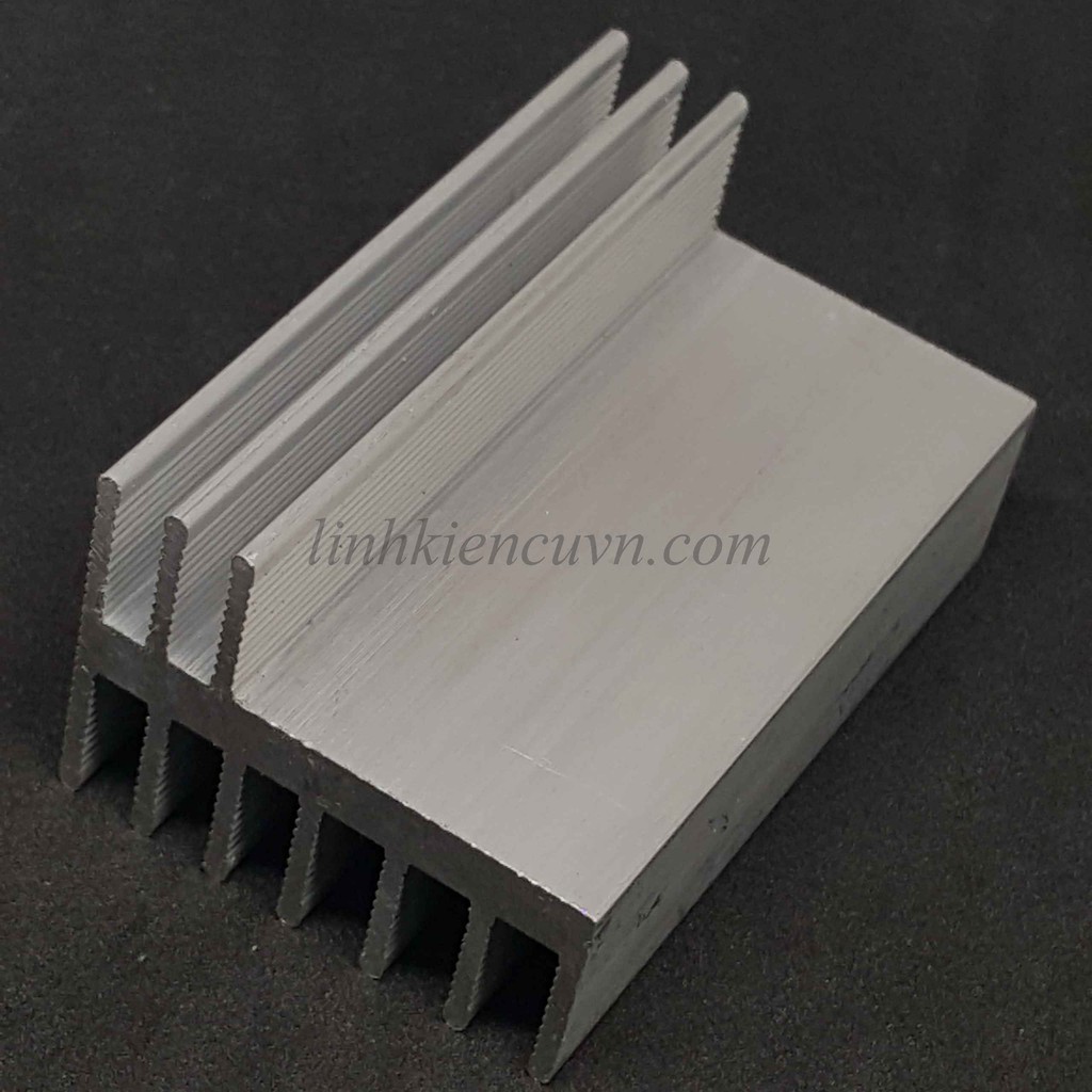 Nhôm tản nhiệt 2 vế 65*40*30mm