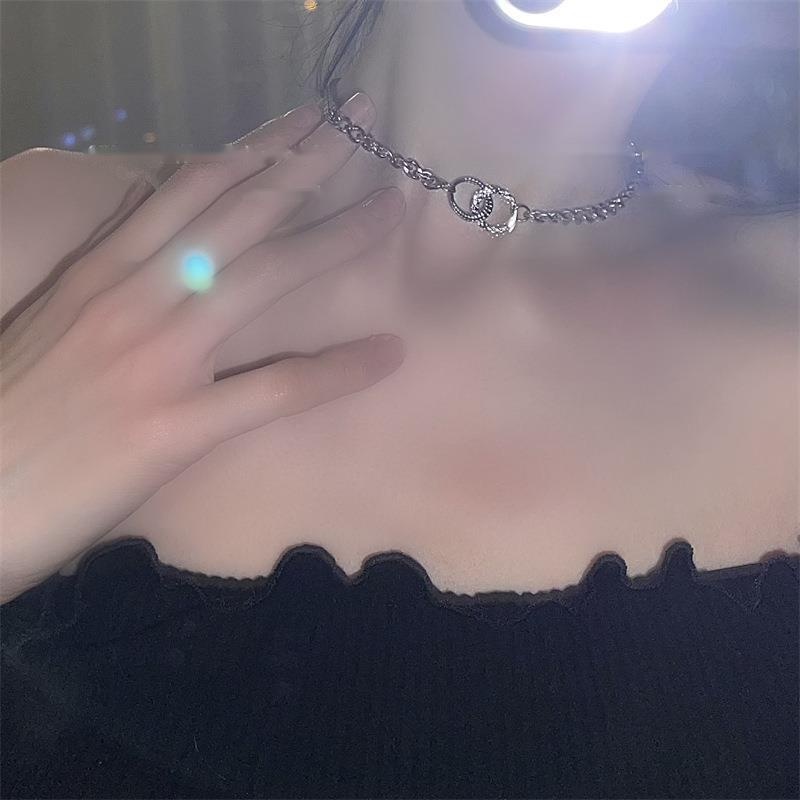 Vòng cổ thép titan thiết kế sang trọng phong cách hip hop