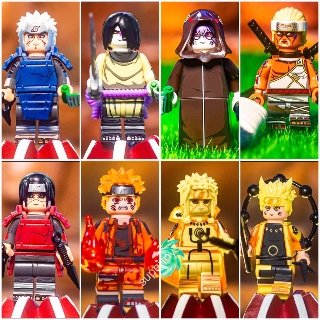 lego naruto và các nhân vật hokage và orochimaru lẻ