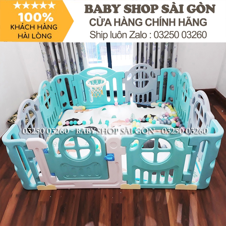 Cũi nhựa cho bé Hàn Quốc Newber Kitty bo góc cao cấp 1m5x1m8 ( Siêu dày dặn - Siêu chắc chắn)