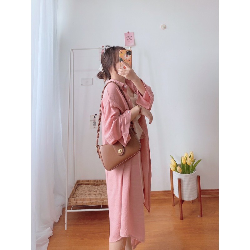 Váy sơ mi đũi (ib chọn màu ) | BigBuy360 - bigbuy360.vn