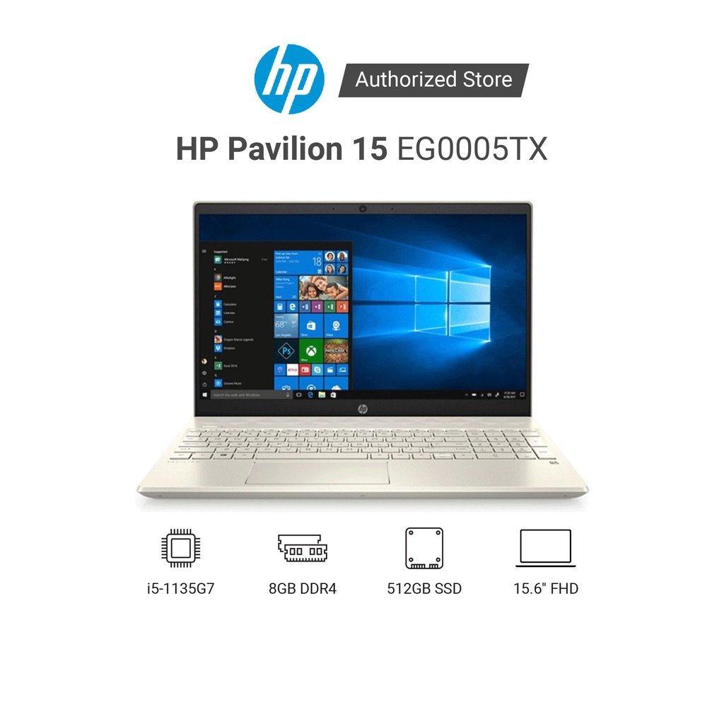 Laptop HP Pavilion 15-eg0005TX 2D9C6PA i5-1135G7 | 8GD4 | 512GSSD | 15.6FHD | 2G_MX450