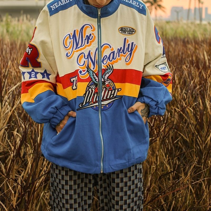 Áo Khoác Bóng Chày Thêu Họa Tiết Phong Cách Retro Mỹ Thời Trang Xuân Thu 2022 Mới