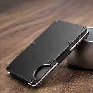 RFID Shield Metal Card Holder Wallet Business Credit Debit Door Card Organizer Storage Wallet
