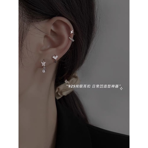 ĐỌC KĨ MÔ TẢ - 1 chiếc bông tai thép y tế SIZE NHỎ đeo vành tai