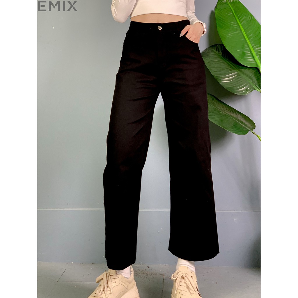 [Mã WABRLOW5 giảm 15% đơn 300K] Quần cullotes chất thô ống xuông hàng đẹp EMIX | BigBuy360 - bigbuy360.vn